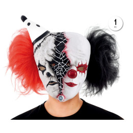 Mascara Latex Payaso Doble Cara – Máscara Unisex | Cospty
