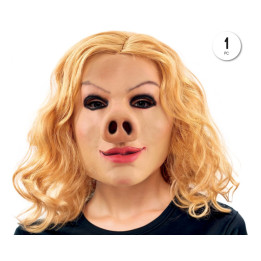 Mascara Latex Miss Piggy – Máscara Unisex | Cospty