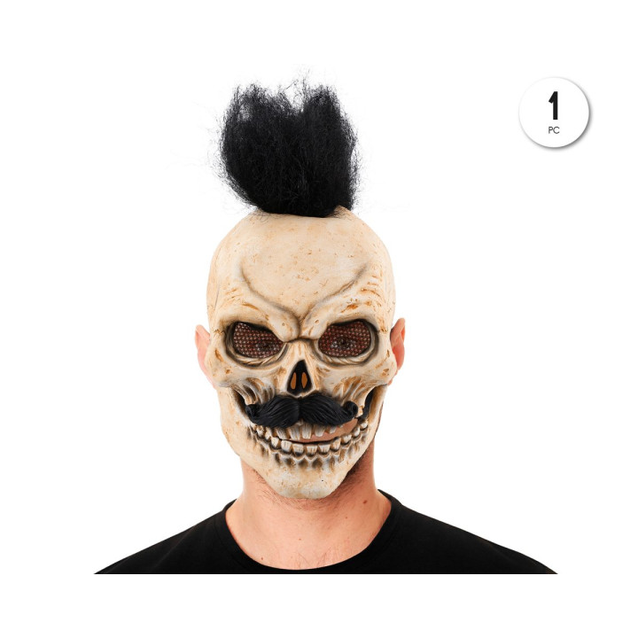 Mascara Latex Skull Punky – Máscara Unisex | Cospty