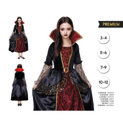 cospty - VAMPIRESA MAGIC - Disfraz de Vampiresa Mágica para Niña