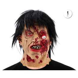 Mascara Latex Zombie Con Ojo Saltarin – Máscara Unisex | Cospty