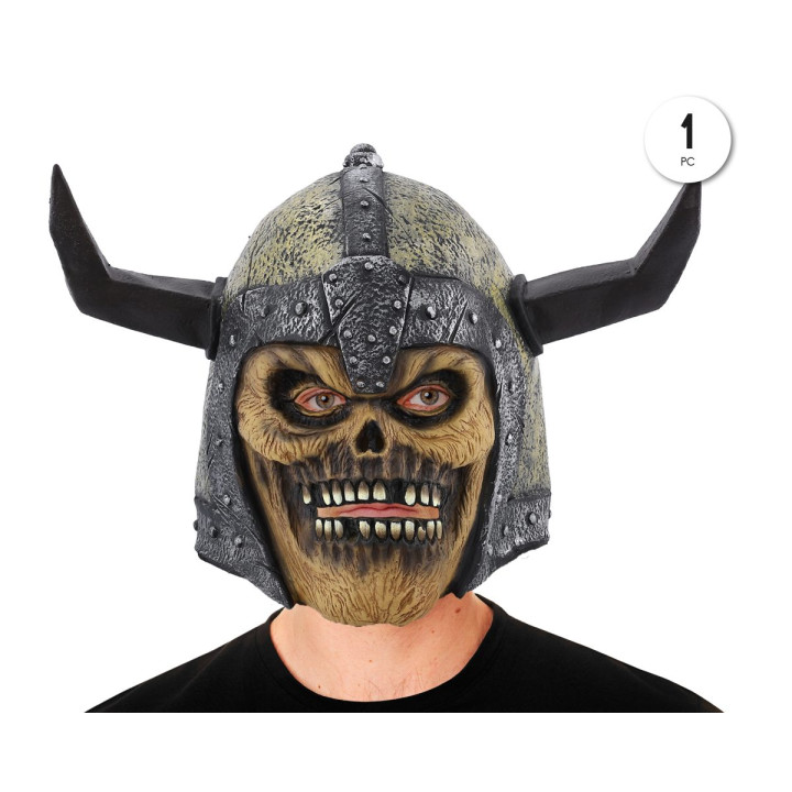 MASCARA LATEX SKULL VIKINGO