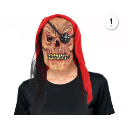 Mascara Latex Skull Pirata – Máscara Unisex | Cospty