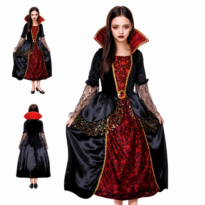 cospty - VAMPIRESA MAGIC - Disfraz de Vampiresa Mágica para Niña