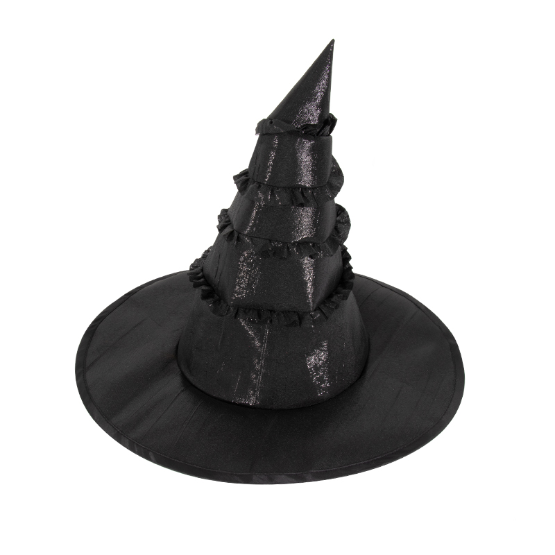Halloween Witch Hat, Lolita Goth Lolita Style Wide Brim Headdress, Elegant Dark Girl Headpiece For Cosplay, Party, Masquerade, Suitable For Daily Party And Halloween Costume