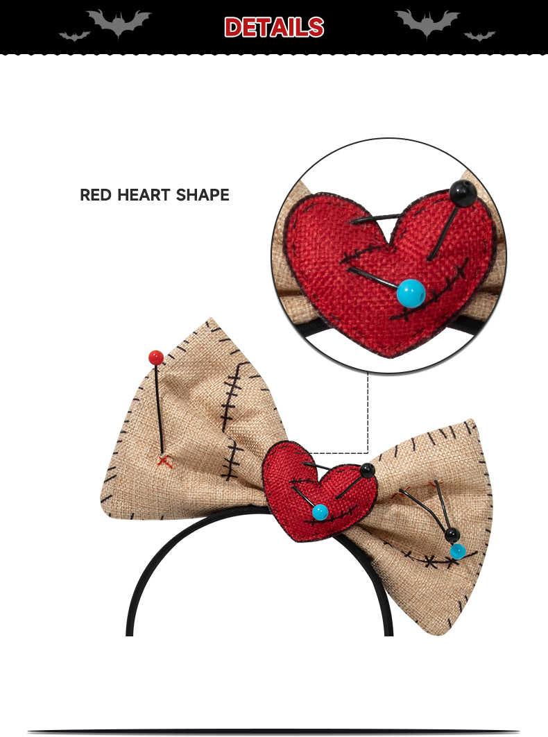Halloween WOODOO doll necklaces, headbands, costumes, accessories, props, cosplay performance costumes, hair accessories