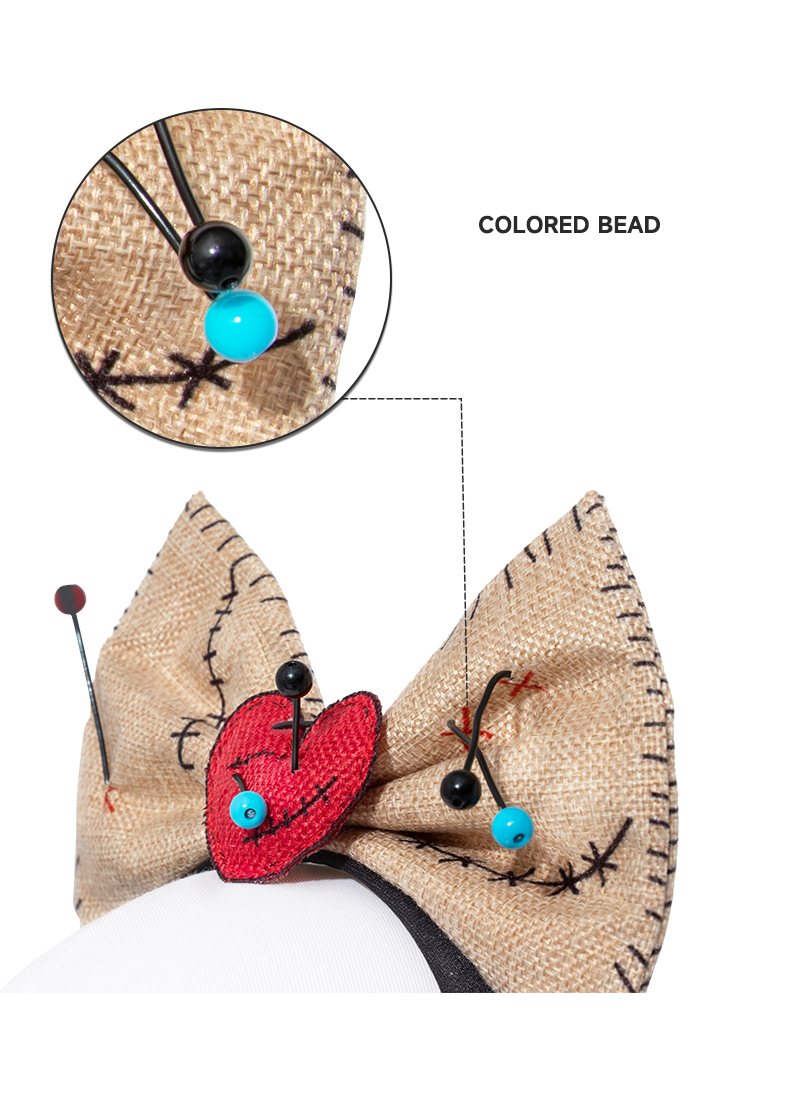 Halloween WOODOO doll necklaces, headbands, costumes, accessories, props, cosplay performance costumes, hair accessories