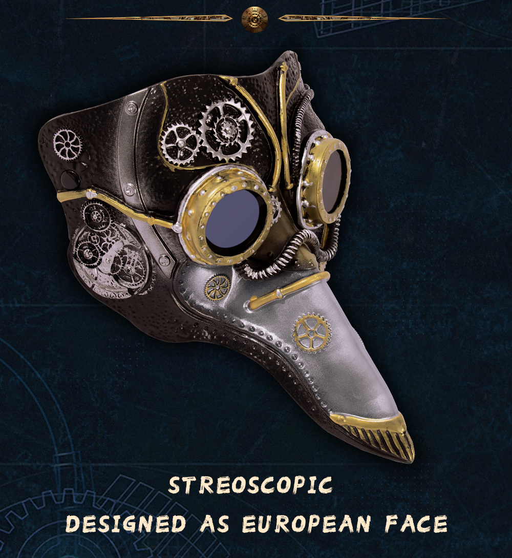 RP Steampunk Plague Doctor, Bird-Beak Mask, Halloween Party cosplay Costume Props wholesale