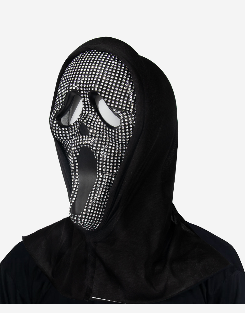 New Halloween costume props with diamonds, screaming ghosts, ghost faces, masks and cosplay balls