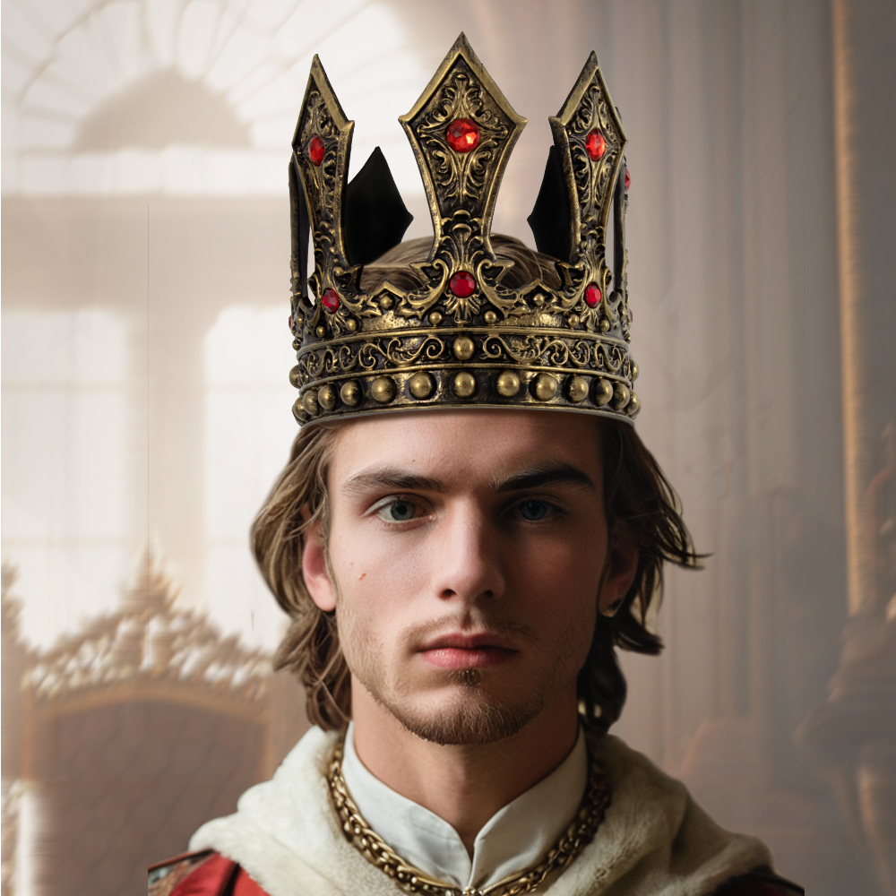 New Halloween European and American court performance retro luxurious king's crown COSPLAY prop headwear