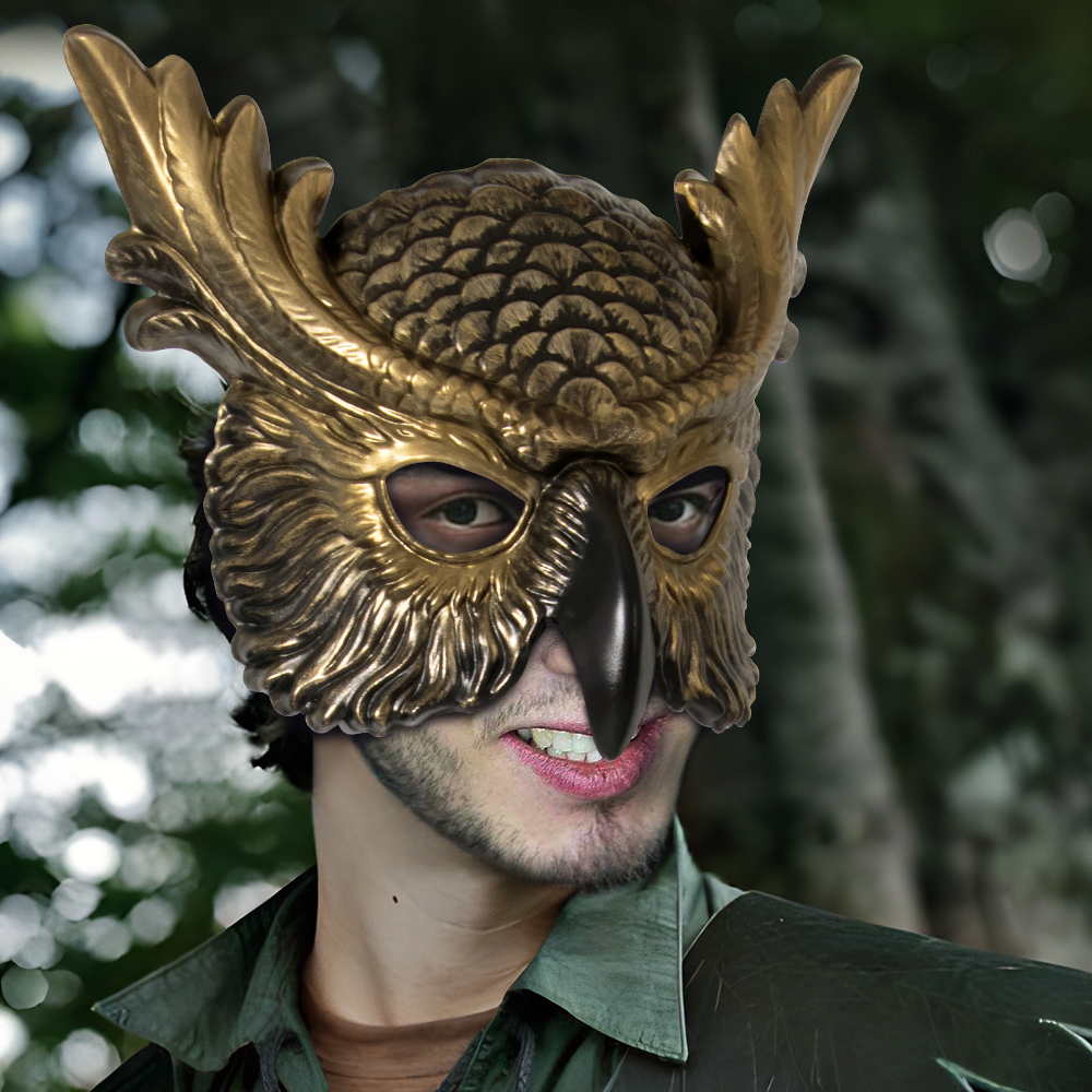 New carnival props, owl masks, festival cosplay props, atmosphere, dance party outfits