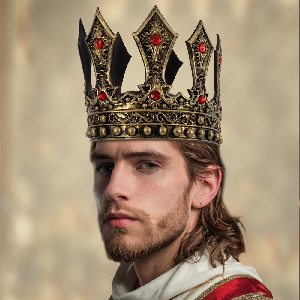 New Halloween European and American court performance retro luxurious king's crown COSPLAY prop headwear