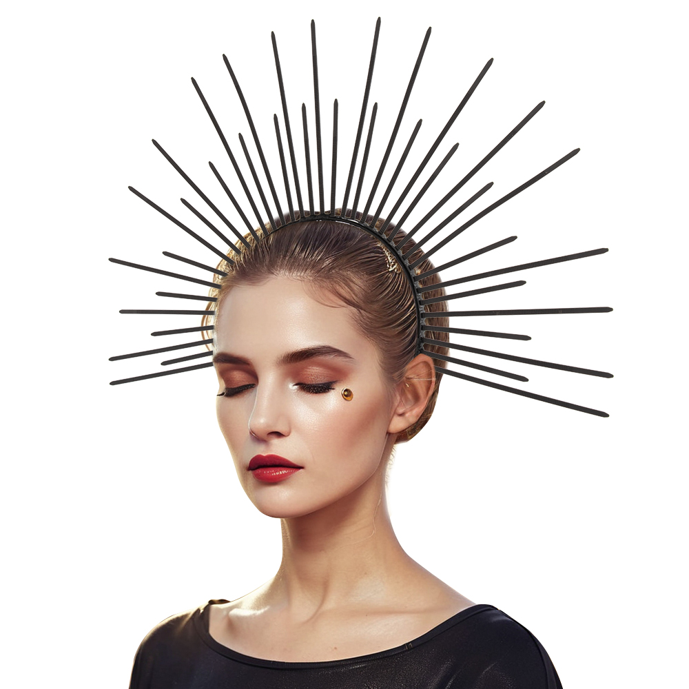 Exaggerated Sun God tie headband headwear for Halloween COSPLAY parties in Europe and America
