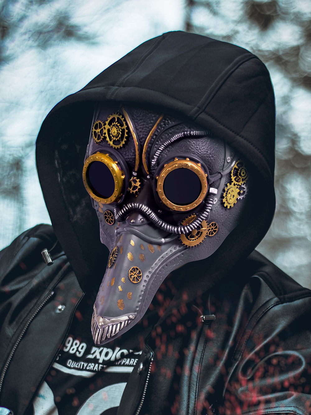 RP Steampunk Plague Doctor, Bird-Beak Mask, Halloween Party cosplay Costume Props wholesale