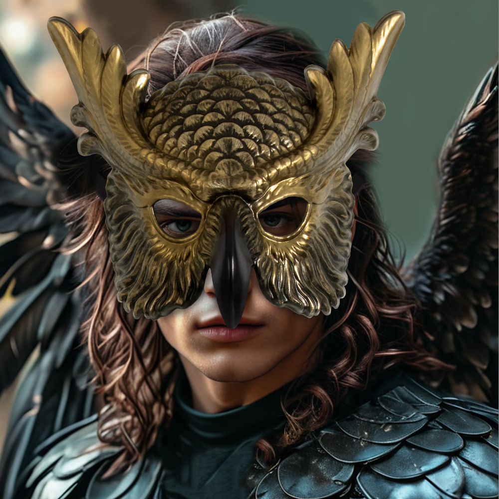 New carnival props, owl masks, festival cosplay props, atmosphere, dance party outfits
