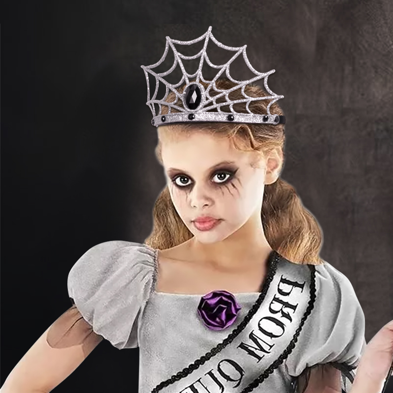 Halloween Spider Queen Crown Non-fading Pink Cosplay Festival Prop Masquerade Ball