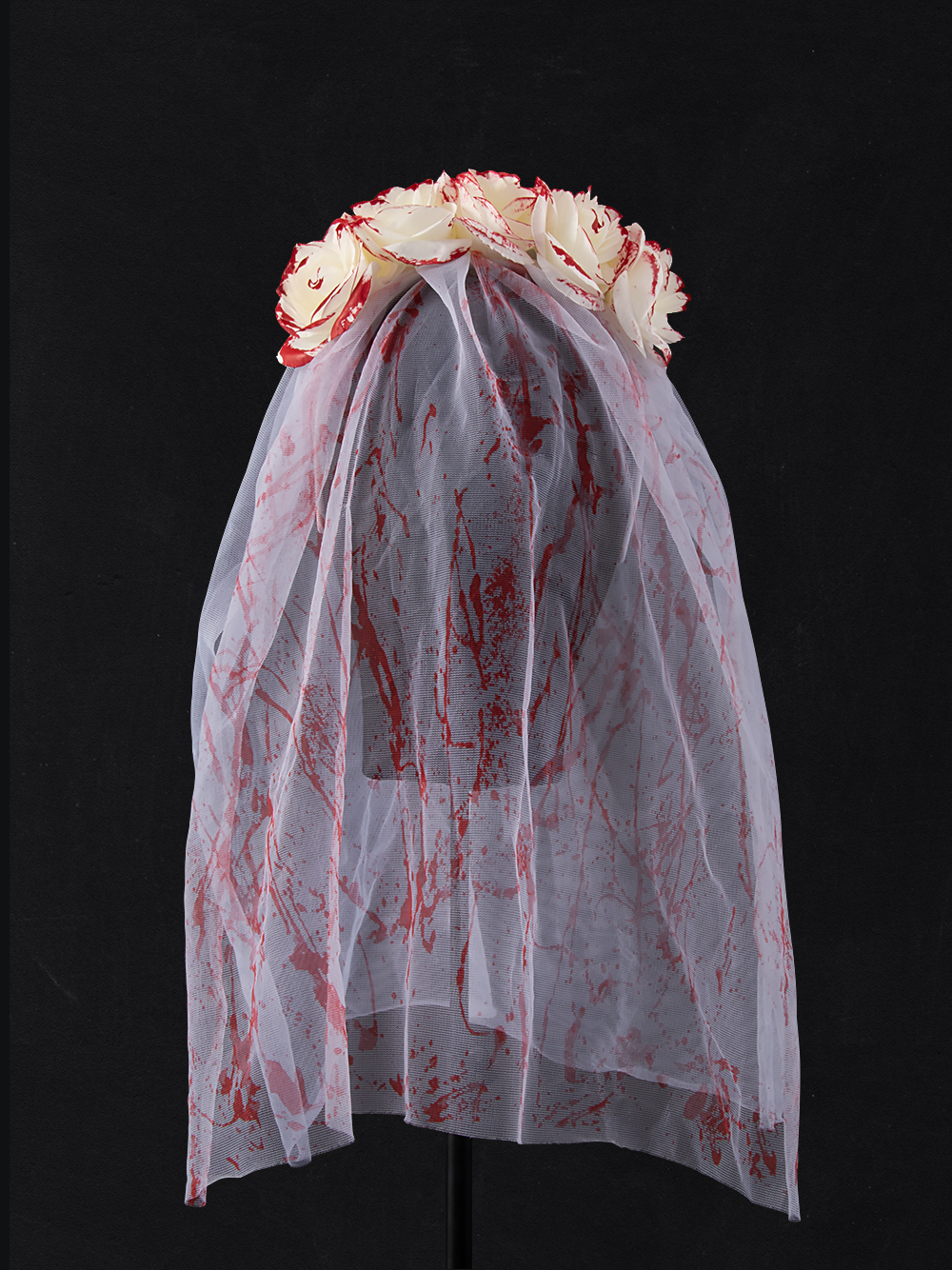 New Ghost Bride bloodshot veil, hair buckle mask, Halloween Ghost Festival costumes, accessories, party props