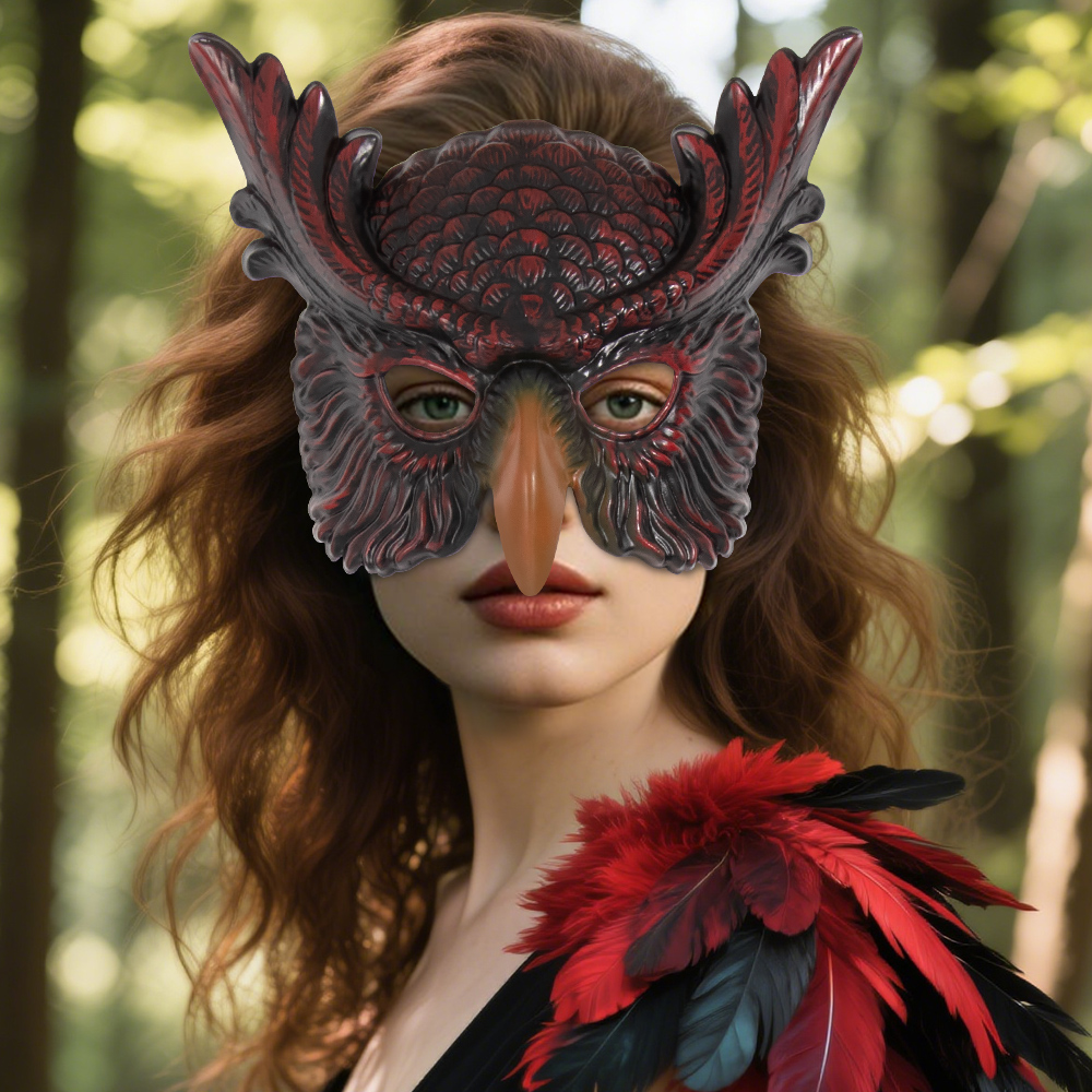 New carnival props, owl masks, festival cosplay props, atmosphere, dance party outfits