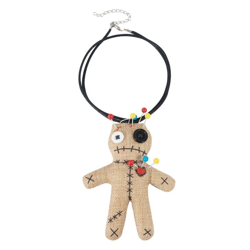 Halloween WOODOO doll necklaces, headbands, costumes, accessories, props, cosplay performance costumes, hair accessories