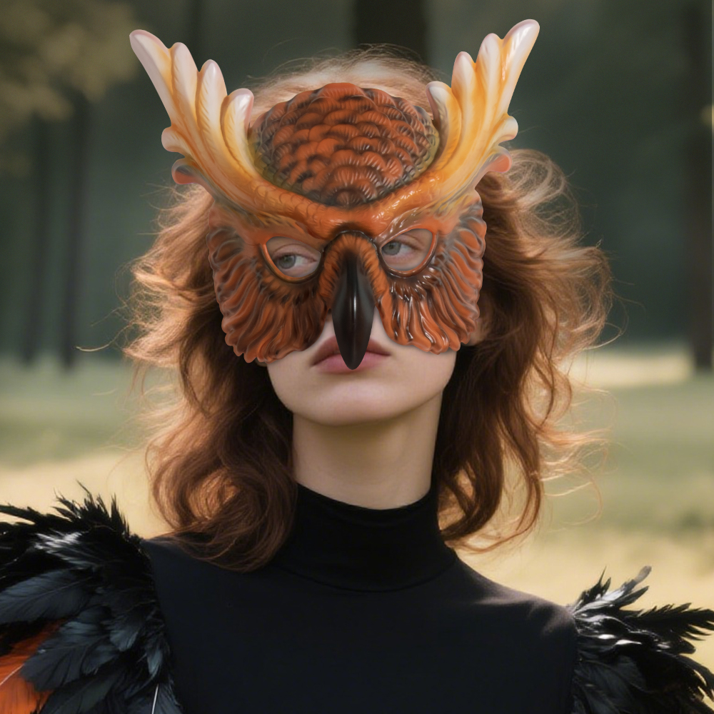 New carnival props, owl masks, festival cosplay props, atmosphere, dance party outfits