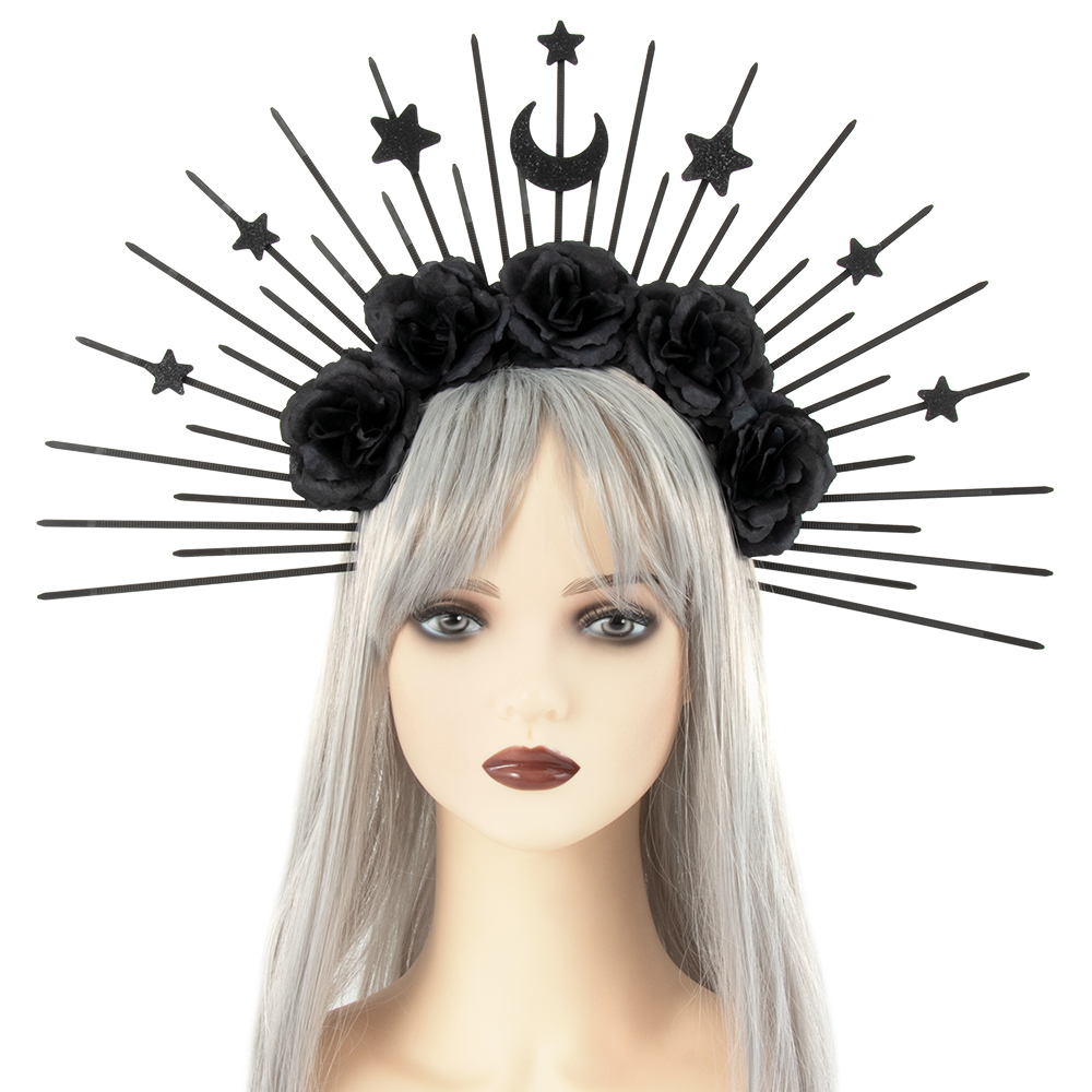 Cross-border wholesale of Sun God Star Moon hair clips, Gothic hair accessories, retro European and American clothing, cos accessories and props