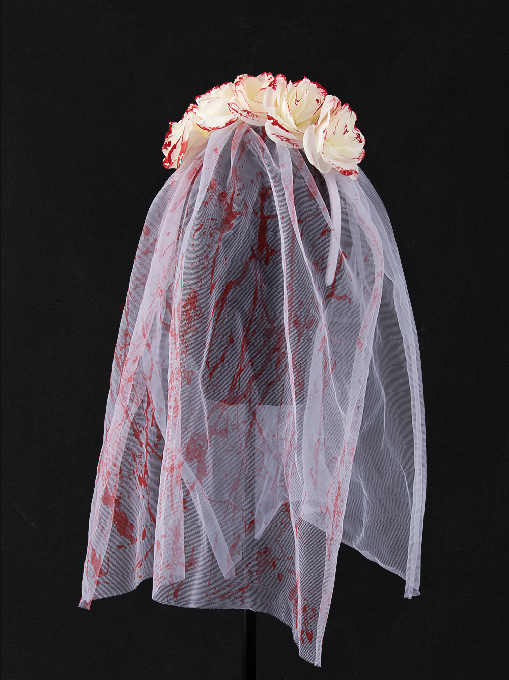 New Ghost Bride bloodshot veil, hair buckle mask, Halloween Ghost Festival costumes, accessories, party props