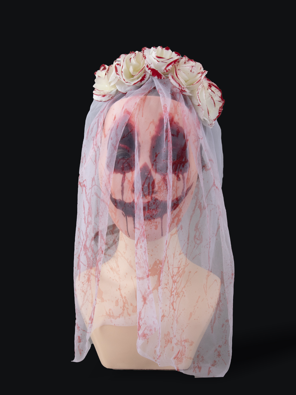 New Ghost Bride bloodshot veil, hair buckle mask, Halloween Ghost Festival costumes, accessories, party props