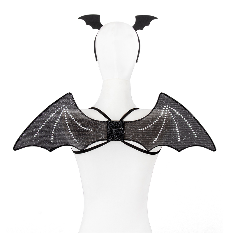 HALLOWEEN with diamond bat wings hairband set, sm costume props, cos party ball