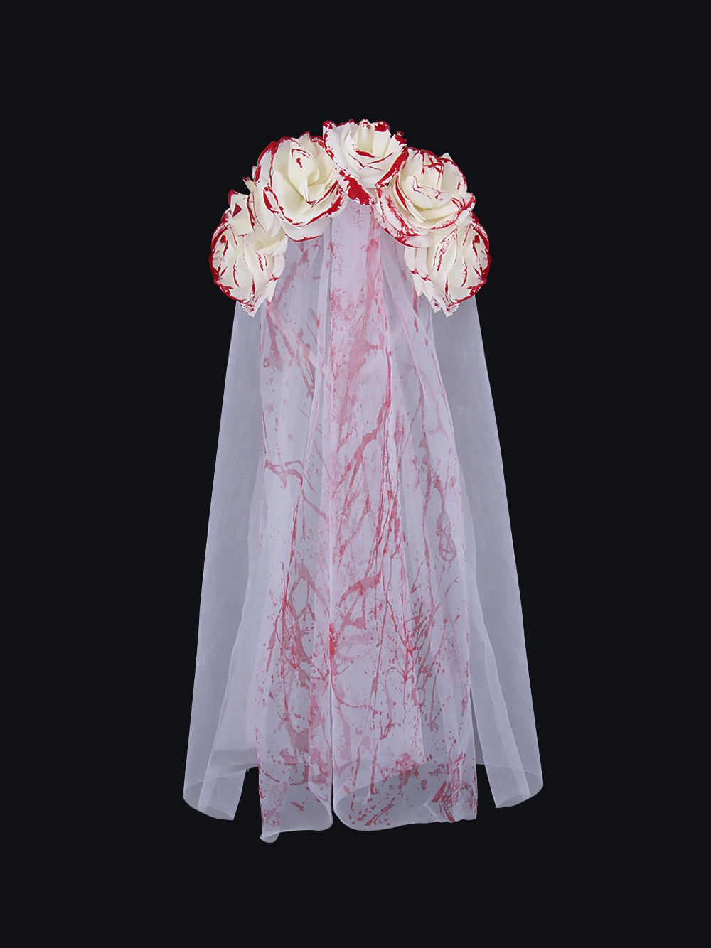 New Ghost Bride bloodshot veil, hair buckle mask, Halloween Ghost Festival costumes, accessories, party props