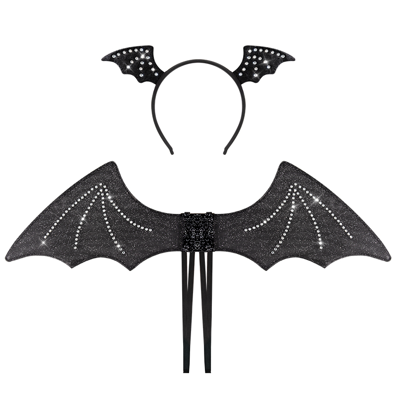 HALLOWEEN with diamond bat wings hairband set, sm costume props, cos party ball