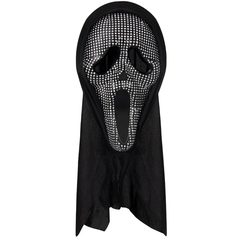 New Halloween costume props with diamonds, screaming ghosts, ghost faces, masks and cosplay balls
