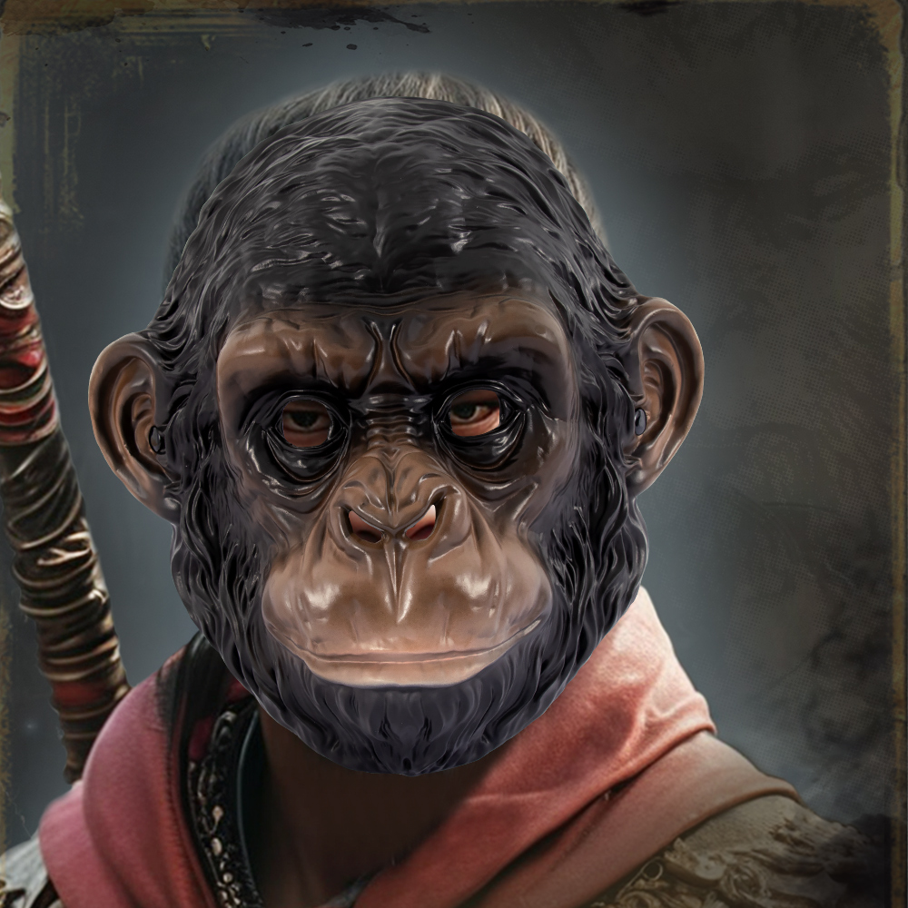 Halloween Black Myth Wukong Mask, Qitian Dasheng Headgear, Funny Monkey Game Props and Peripheral products