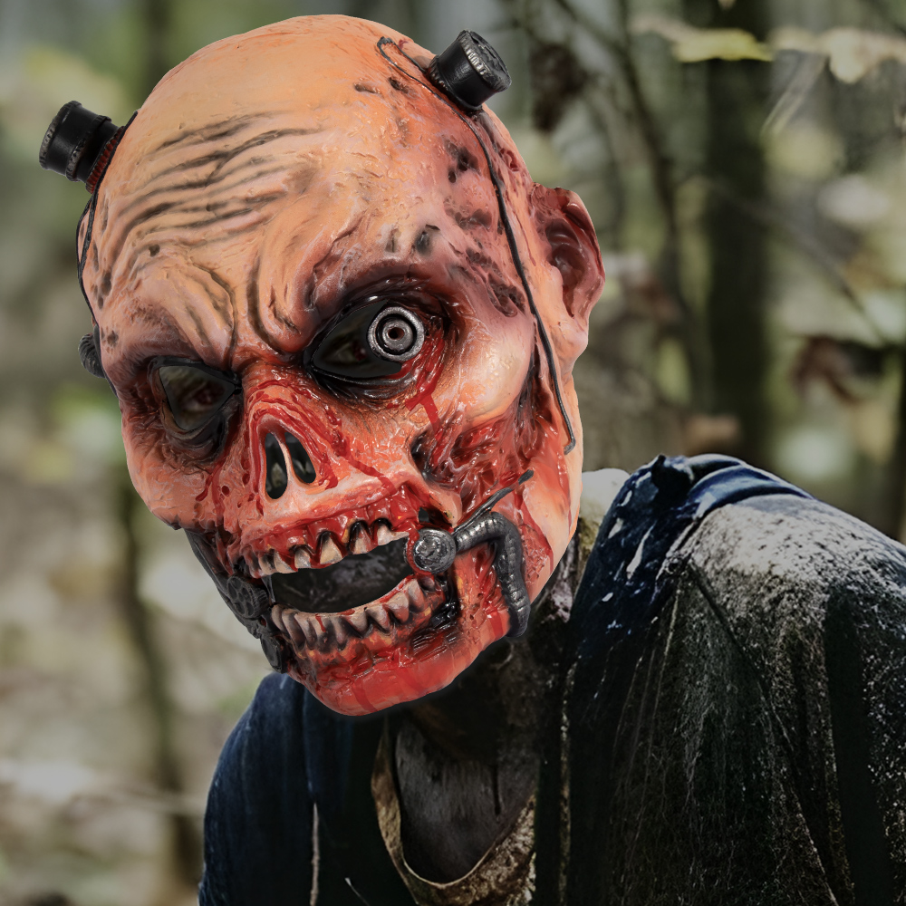 Halloween RP Zombie horror mask Headgear, realistic and three-dimensional festival party costume props