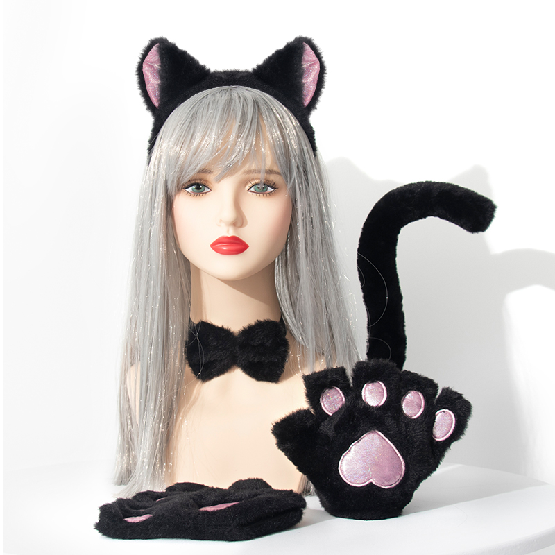 New Japanese-style handmade cat set accessories cosplay comic exhibition cat girl cat paw gloves cat ear headbands