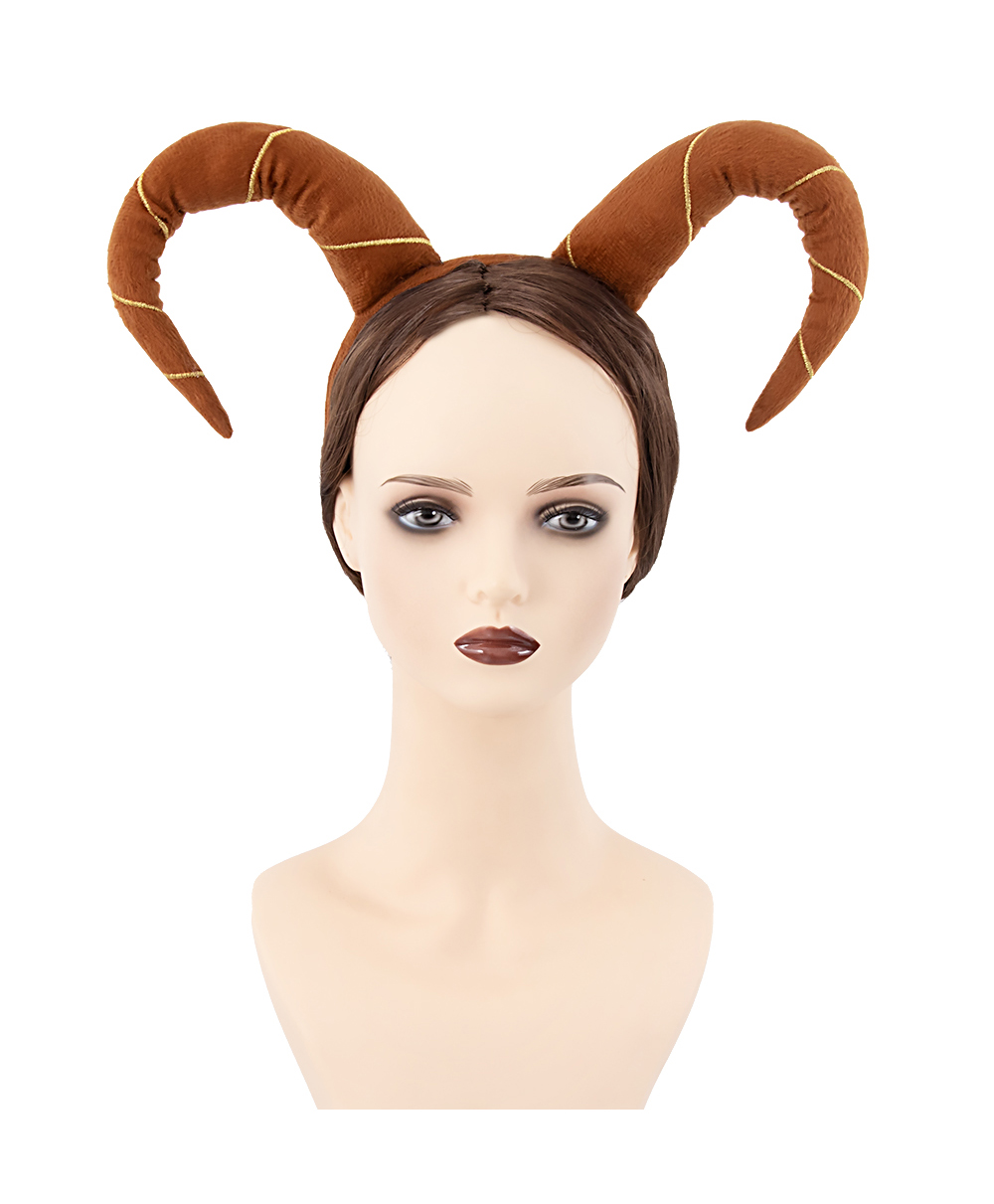 Halloween cotton horn foldable headband headwear, party dance, performance costume, festival cosplay props