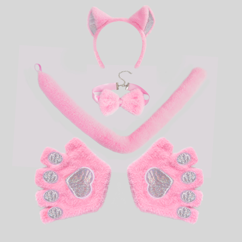 New Japanese-style handmade cat set accessories cosplay comic exhibition cat girl cat paw gloves cat ear headbands