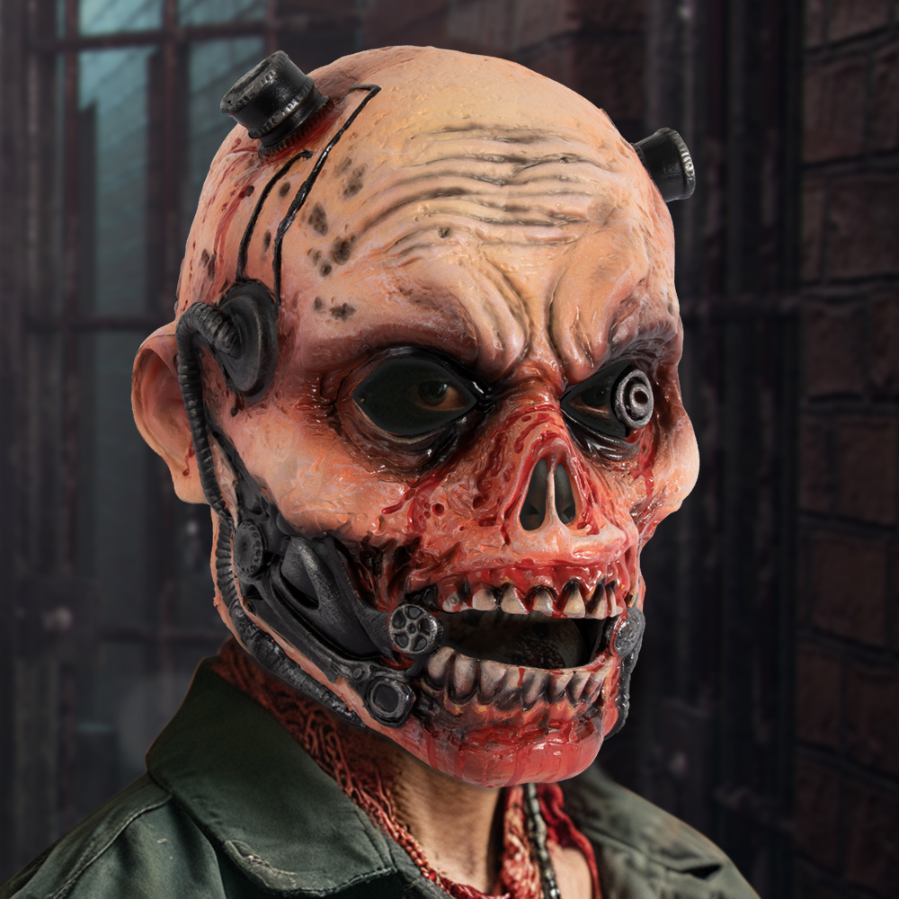 Halloween RP Zombie horror mask Headgear, realistic and three-dimensional festival party costume props