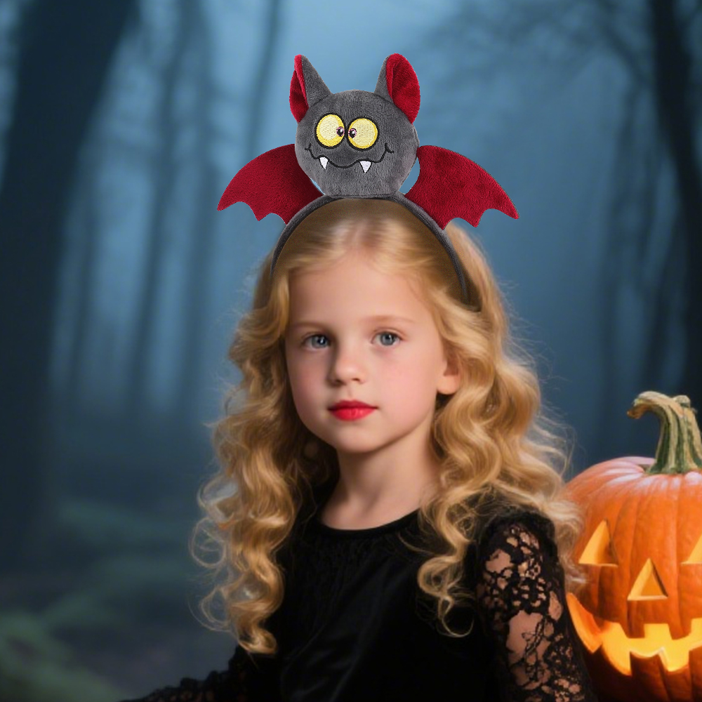 New Halloween cotton-filled pumpkin, spider, bat headband, party, dance, festival hair accessories and props