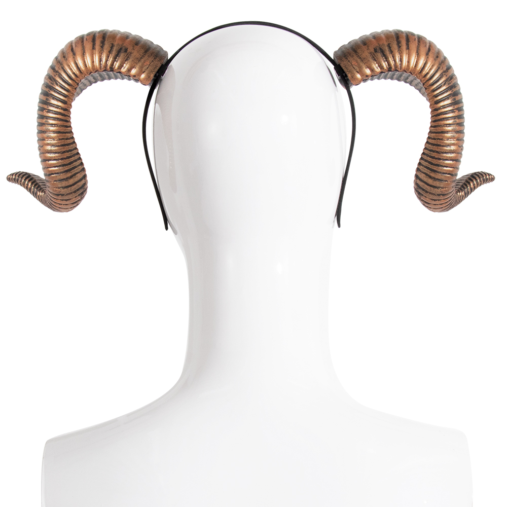 DIY detachable RP curved horn hair band for Halloween dance, festival party performance headband hair accessories