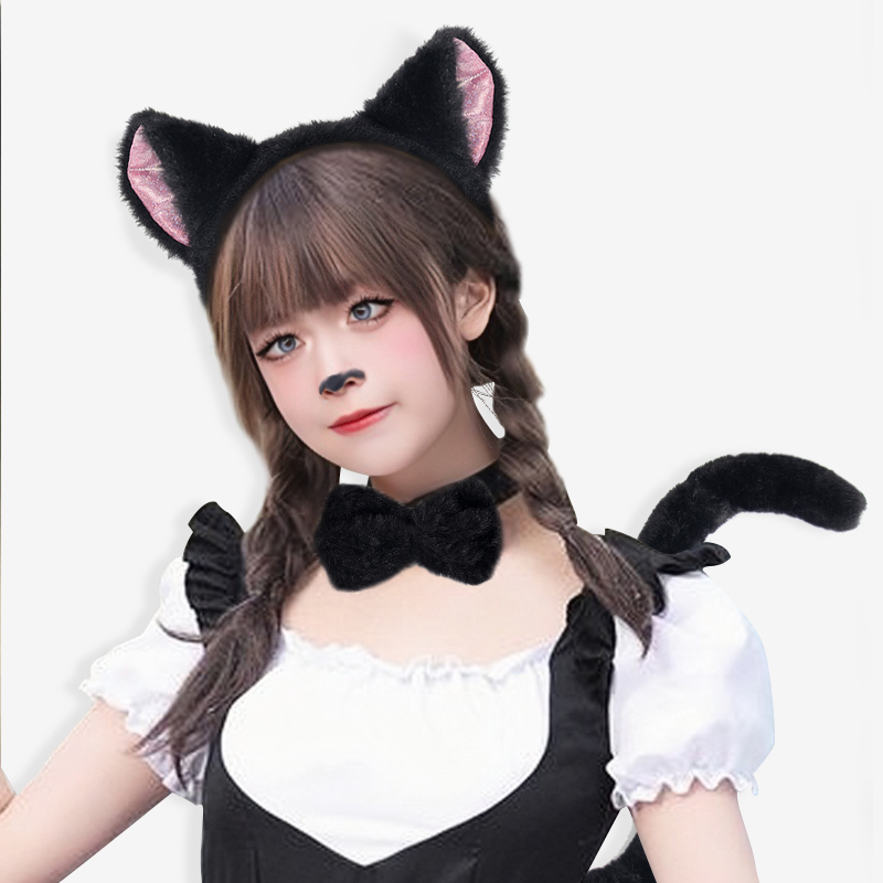 New Japanese-style handmade cat set accessories cosplay comic exhibition cat girl cat paw gloves cat ear headbands