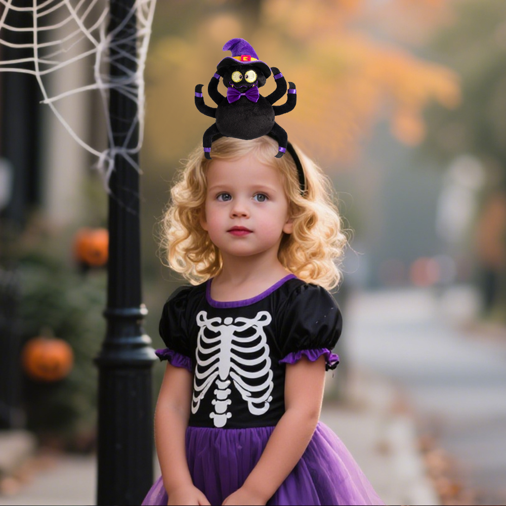 New Halloween cotton-filled pumpkin, spider, bat headband, party, dance, festival hair accessories and props