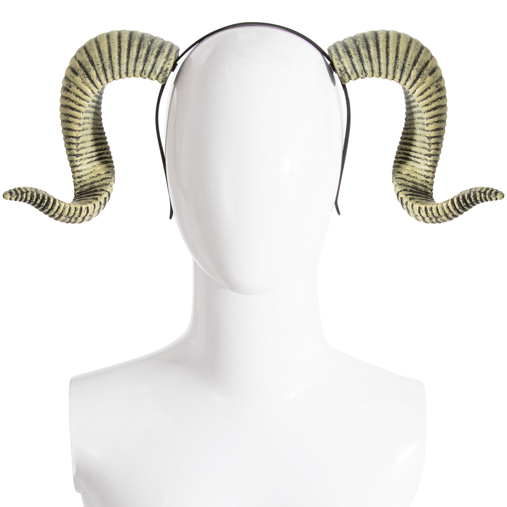 DIY detachable RP curved horn hair band for Halloween dance, festival party performance headband hair accessories