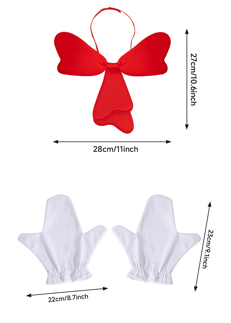 Dr. Seus' cat COSPLAY set stage costume wearing a tall hat, red and white tall hat velvet hat set