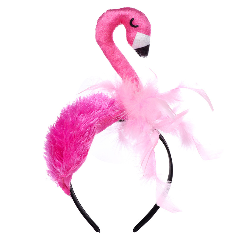 Halloween decorations, flamingo headbands, birthday party children's headwear, cosplay performance