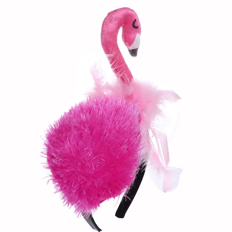 Halloween decorations, flamingo headbands, birthday party children's headwear, cosplay performance