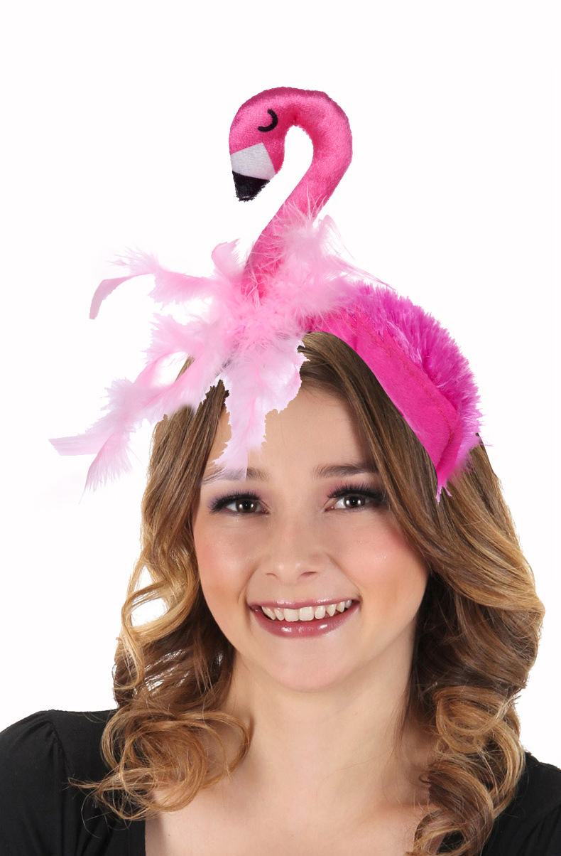 Halloween decorations, flamingo headbands, birthday party children's headwear, cosplay performance