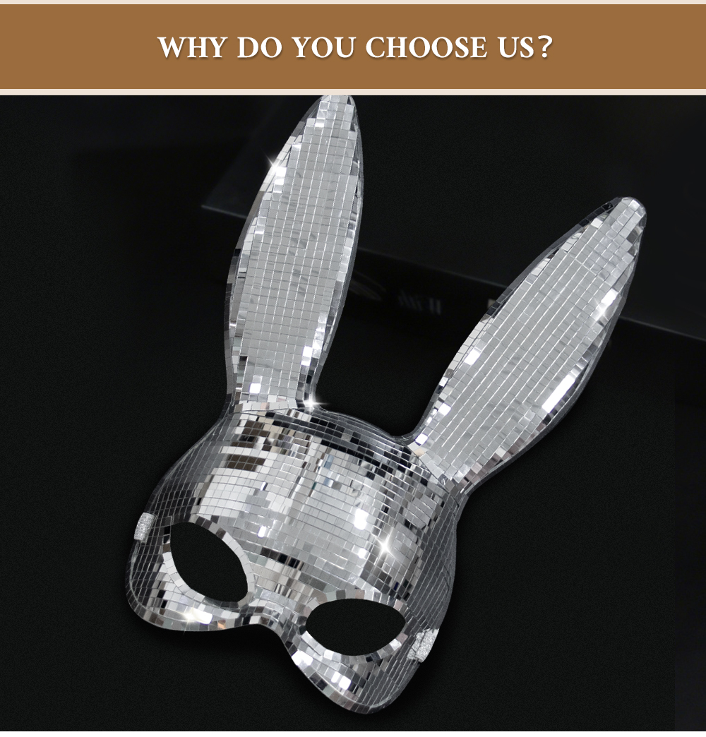 Adult long-eared sexy rabbit mask role-playing mask rabbit ear mask party cosplay