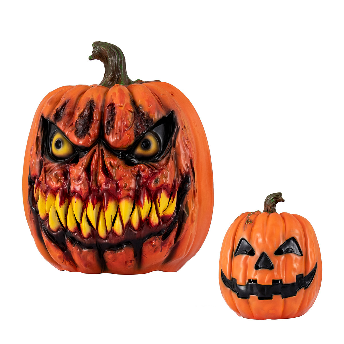 Halloween pumpkin ghost face decorative item, pumpkin head cover costume prop, cosplay decoration