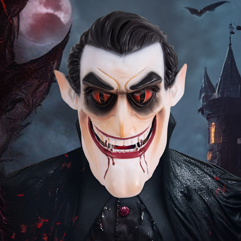 Halloween Horror Elf Hotel Vampire Dracula Headgear Stage Performance Comic Exhibition Cosplay Headgear mask