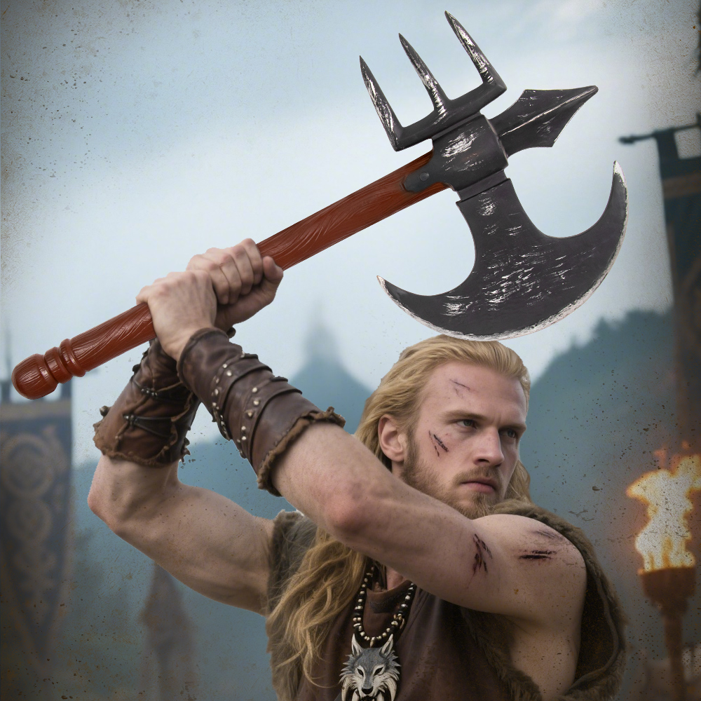 Halloween new RP foam simulation weapon Viking Pirate axe COSPLAY prop